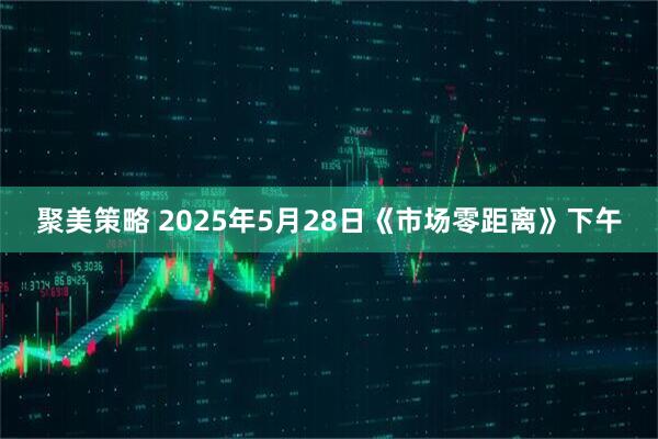 聚美策略 2025年5月28日《市场零距离》下午