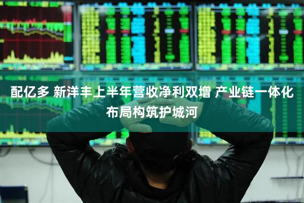 配亿多 新洋丰上半年营收净利双增 产业链一体化布局构筑护城河